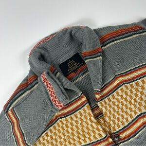STS Ranchwear WMNS SZ XL Tularosa Aztec Sweater Cardigan Oversized Heavy Button